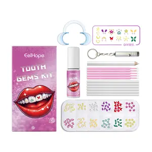 Eelhope Personalized Fashionable Dental Beauty Kit with Acrylic Gemstones & Quick-Curing Glue for Customized Shining Smile Cleanser teeth whitening