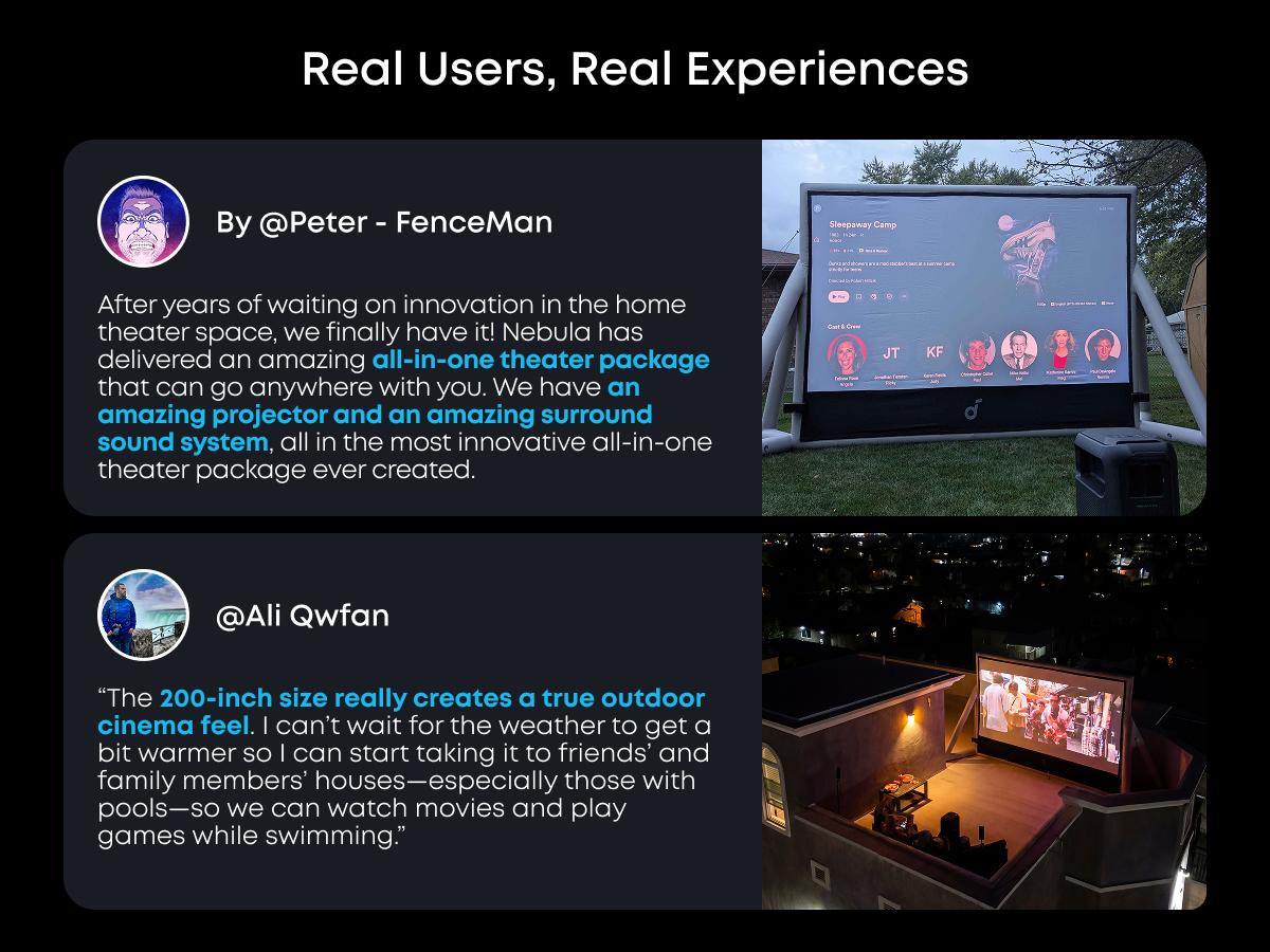 Nebula X1 Pro Triple Laser 4K Home & Outdoor Cinema Projector, 3500 ANSI Lumens Mobile Theater, 7.1.4 Spatial Sound, Official Dolby Atmos, Optical Zoom, 56000:1 Contrast, Intelligent Setup Nebula X1 Pro Triple Laser 4K Home & Outdoor Cinema Projector, 3500 ANSI Lumens Mobile Theater, 7.1.4 Spatial Sound, Official Dolby Atmos, Optical Zoom, 56000:1 Contrast, Intelligent Setup