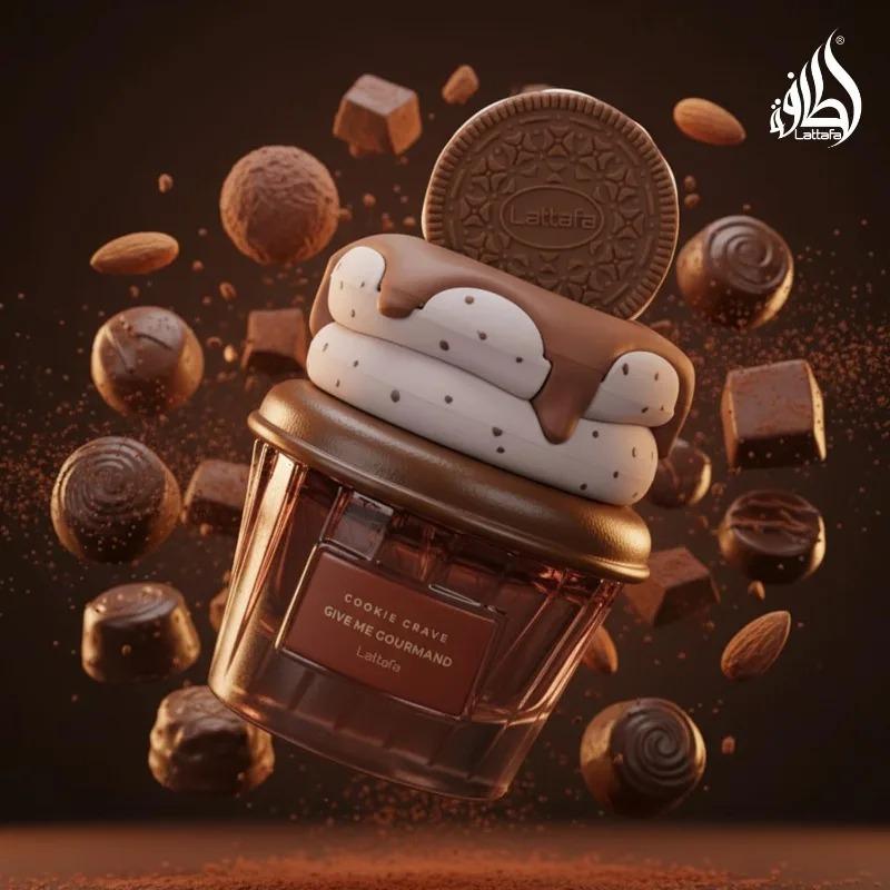 Lattafa COOKIE CRAVE Women's perfume, 2.53oz/75ml