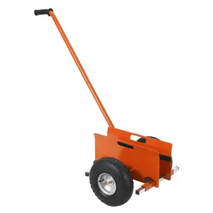 [NEW PRODUCT - FLASH SALE] Garvee Panel Dolly Heavy Duty Drywall Cart 660 Lbs Capacity Reinforced Alloy Steel Frame 10" Rubber Wheels Extended Handle Adjustable Clamp for Construction Sites