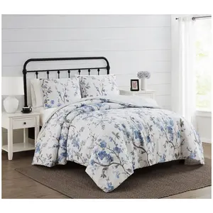 Cannon Kasumi Floral King 3 Piece Comforter Set