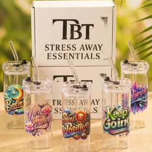 TBT Stress Away Essentials Mystery 13oz Tumblers Spirit Pick Glass Edition High Demand Daily Drop Limited Time Portal Price and inventory.