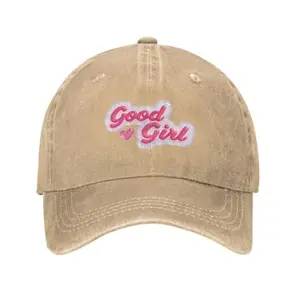 Good Girl By The Co. 3D Puff Print (UpTo Size 8 Head) TruckerHat Snapback Adjustable Premium Womens trucker hat