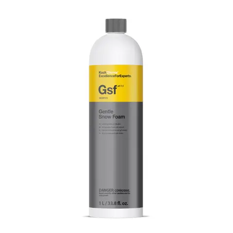 Gentle Snow Foam (GSF) 1L (1.13 kg) pH Neutral Dirt-Loosening Light Cherry Scent Ready-to-Use Spray Cleaner, Long Dwell Time Glass & Metal Safe Multi-Surface Automotive Detailing Car Care Product, Car Cleaning Agent