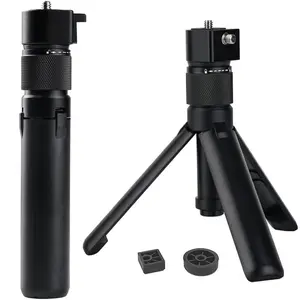 Rotary Handle Desktop Tripod Stand, Selfie Stick with 1/4 Screw Tripod Stand for Gopro, Camera Accessories for Insta360 X3 X4 DJI