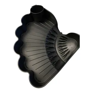 Easy Dry Sushi Brainer But Able Chickenware in Color Dark Large Size Scallop Design Non-Stick Coating