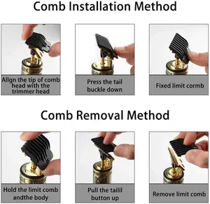 Vintage T9 Electric Cordless Hair Cutting Machine Professional Hair Barber Trimmer for Men Clipper Shaver Beard