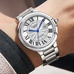 LOEGSINS Men's Ballon Bleu Automatic Mechanical Watch