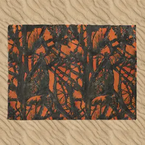 EMBER THICKET Camouflage Design, Portable, Durable, Waterproof Beach Blanket, Military Camo Pattern, 59"X79" inches