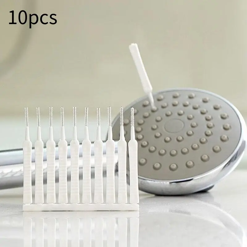 10pc Mini Shower Cleaning Brush Shower Head Anti-clogging Nylon Brush Computer Keyboard Cleaner Phone Hole Dust Cleaning Tool Household Cleaning Tool Bathroom Cleaning Tool Cleaning Supplies