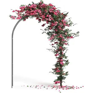 Metal Garden Arch for Climbing Plants - Roses Vines Grapes  Sturdy Outdoor Decor for Patio, Yard or Wedding Arbor! #GardenArch #WeddingDecor