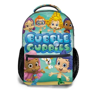 Bubble-Guppies-Backpacks for Girls, Cute School Backpack for Girls Boys, Aesthetic Bookbag for Teens, Lightweight Classic Backpack for Travel, Work, Picnic A-28