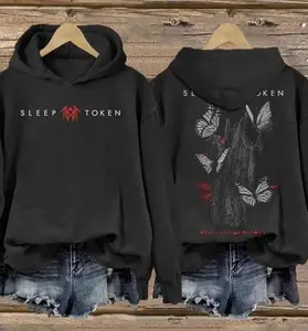 Sleep Token - Rock Band Inspired Butterfly Print Vintage Sweatshirt Hoodie, Gift For Fan T-shirt, Hoodie and Sweatshirt