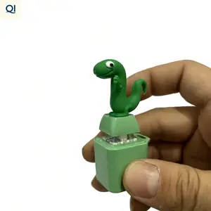QI 1pcs【New Year Gift】Lizard Sound Effect Simulation Keychain, Sound Button Design, Stress-Relieving and Funny, Unisex Personality Pendant Gift