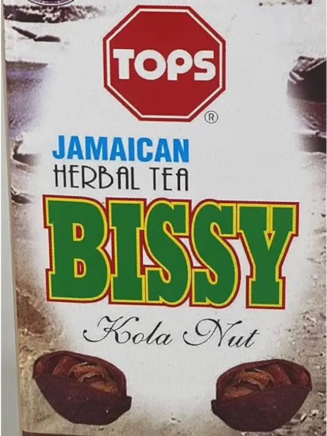Tops Bissy Tea Bags - Kola Nut Tea for Enhanced Energy and Alertness - Herbal, Beverage Traditional