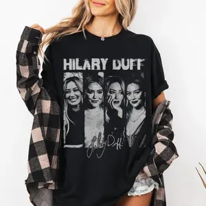 Hilary Duff Shirt, Vintage 90s Vintage Music Graphic T-Shirt