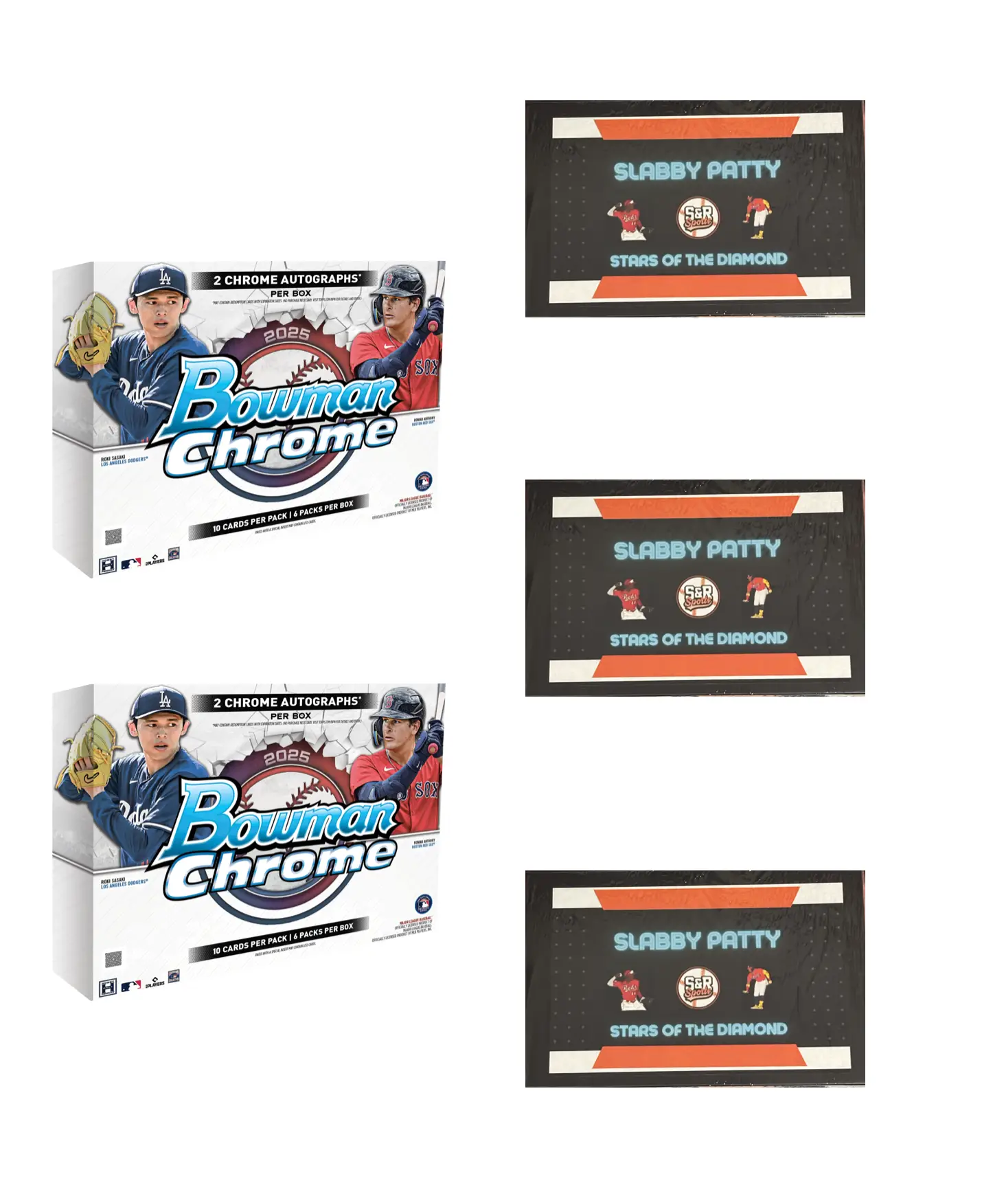 5 Box Mixer! 2x '25 Bowman Chrome + 3x Slabbys!