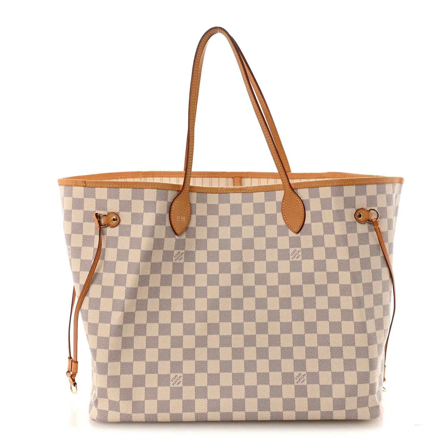 Pre-owned Louis Vuitton Leather Shoulder Bags Damier Azur Neo Neverfull GM