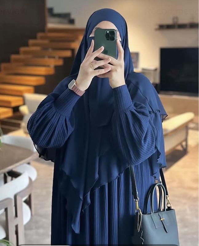 Everyday flow khimar hijab- lightweight, full coverage for daily wear and prayer