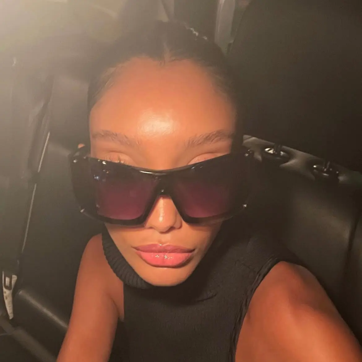 BOMBSHELL Y2K Shield Sunglasses