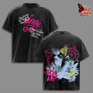 Gojo Six Eye T-Shirt, Jujutsu Kaisen Graphic Tee, Limitless Technique Shirt, Anime Vintage Washed Top, Sorcerer Streetwear Outfit,  Japanese Manga Tee, Shonen Spirit Collection