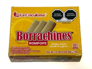 Borrachines de Rompope La Coculense 24 pz, 10.9 oz | La Coculense Borrachines Rompope Artificially Flavored Milk Candies 24 Pieces 10.9 oz