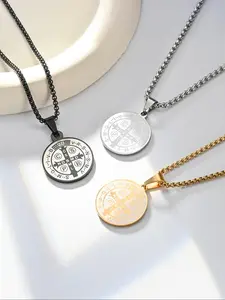 Stainless Steel Pendant Necklace, Minimalist Chain, Fashion Jewelry for Party, Daily Clothing Decor, Trendy All-match & Exquisite Jewelry for Birthday Gift