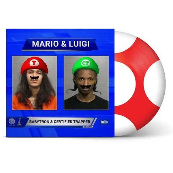 Mario & Luigi - Babytron & Certified Trapper - Record Album, Vinyl LP