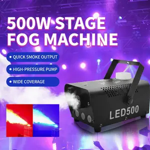 500W Fog Machine Portable Smoke Machine with Wireless Remote Control for Halloween Christmas Wedding Parties DJ Performance & Stage Show