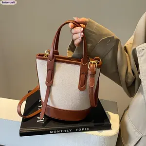 Women’s Trendy Color-Block Crossbody Purse - Minimalist Chic Adjustable Strap, Lightweight Spacious Premium Leather Urban Bag for Work & Everyday Use, Crossbody Bag, Purses Crossbody Bag