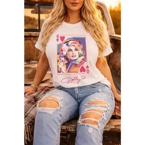 Dolly Parton Queen of Hearts T-Shirt, Vintage Country Music Tee