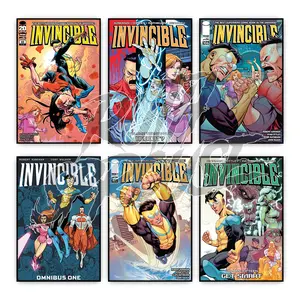 Invincible Comic Poster Unframed, Mark Grayson Comic Wall Art, Superhero Movie Home Decor, Gift for Comic Fans