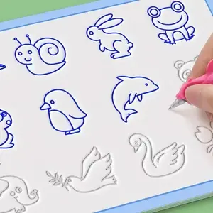 Large Slot Drawing Board for Kids Ages 3-8, Fun Pen Control Training, Pre-School Art Set, Reusable, Ideal for Creative Development
