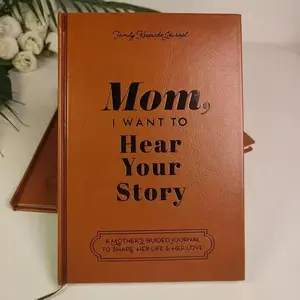 Family Keepsake Leather Notebook for Mom and Dad, Classic Life Story Journal, Meaningful Gift to Collect & Share Warm