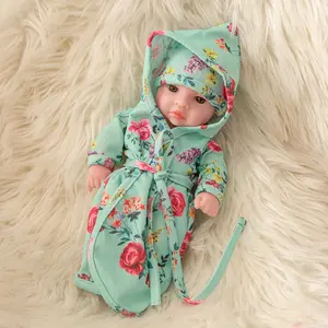 10 inch reborn baby doll, paired with a green nightgown. Halloween/Thanksgiving/Christmas gifts