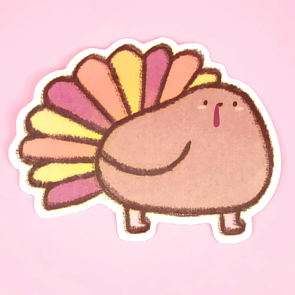 CLEARANCE Vinyl Sticker - Turkey Poe