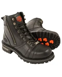 Milwaukee Leather Men's Men'S Lace To Toe Boot Round - Mbm9000