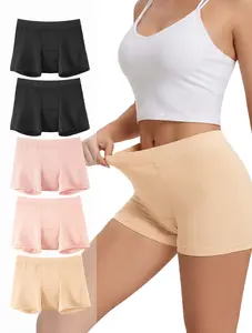 TIICHOO Incontinence Underwear for Women Washable Leak Proof Boxers Bladder Protective Boyshorts 5 Pack