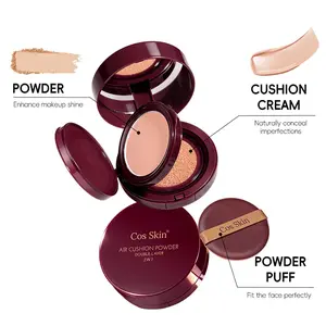 Two-In-One Cushion Foundation Bb Cream, Lightweight Matte Long-Lasting Makeup, Concealer, Non-Cakey, High Coverage, Matte Finish