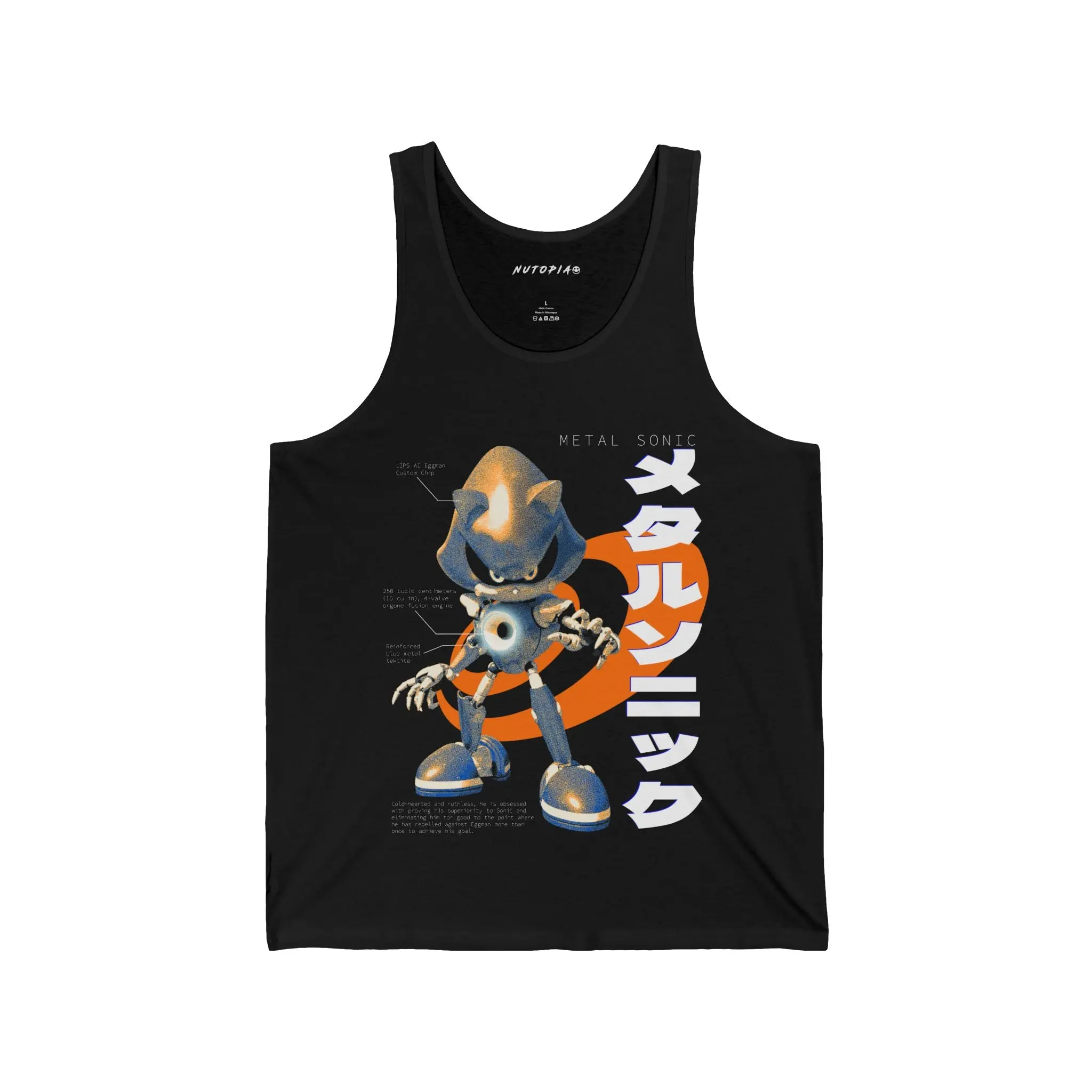 Metal Sonic Tank Top 90s Sega Gamer Summer Style