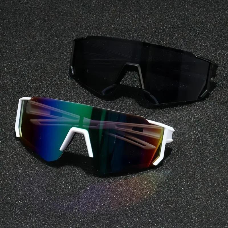 2 Pieces Unisex Sports Sunglasses – Large Fashionable Polarized Eyewear for Outdoor Activities, Cycling, and Daily Wear, Gift for Him or Her