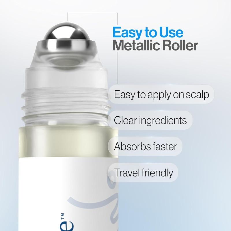 Be Bodywise Advanced Hair Density Roll-On Serum 25 ml | 5% Saw Palmetto, 3% Rosemary, 1% Caffeine Herbasome &amp; 3% Fenugreek | Scalp Serum for Reduced Hair Fall | Men &amp; Women