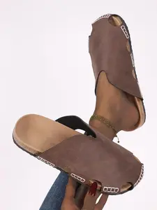 Women's Plush Slippers with Cross Strap Design, Memory Foam Comfort, Toeless Style, Perfect for Indoor Use and Home Relaxation