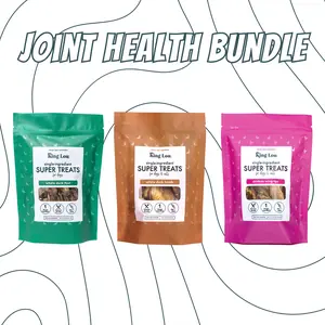 NEW Joint Health Treats Bundle 3 Pack, 100% USA, Human-Grade Single Ingredient Treats for Dogs and Cats