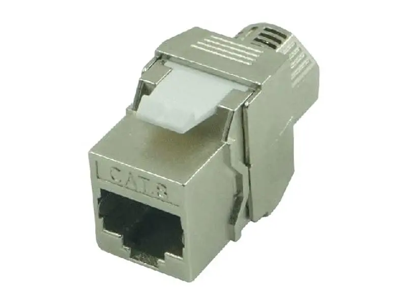 Zoobla Cat7 180-Degree Keystone Jack, Solid Wire, 50-Pack