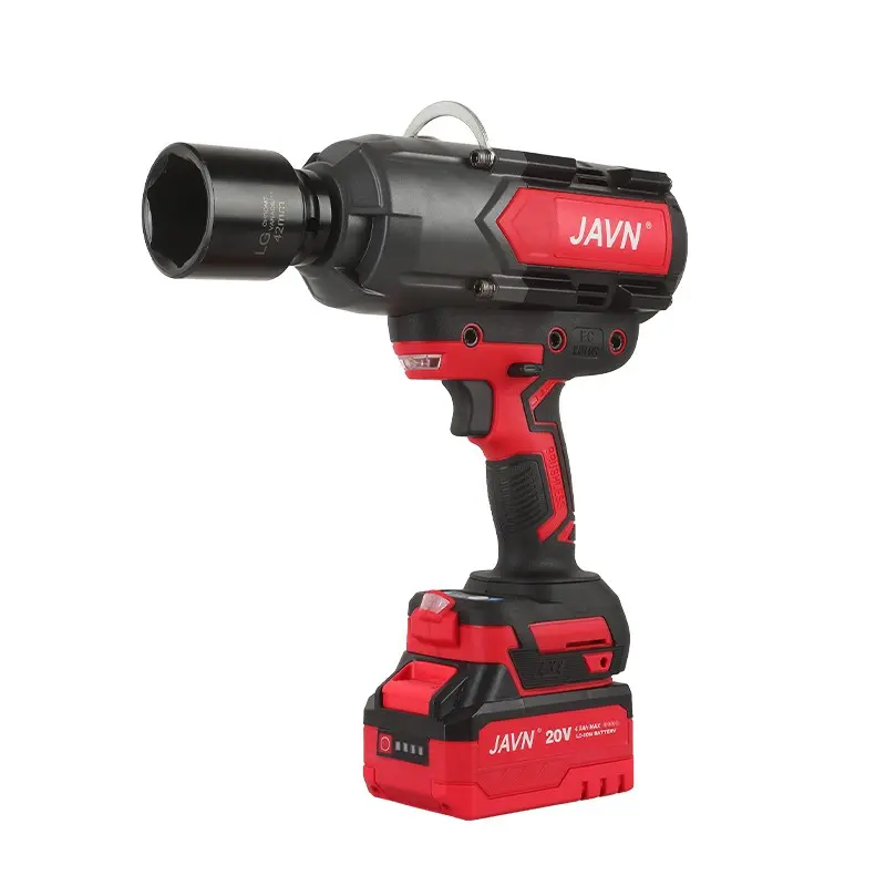 JAVN 3/4 output shaft 20v 1500n.m Cordless High Torque Brushless Electric Impact Wrench, Auto Repair Tool Jv-Hw1500, Ideal Gift for Men and Fathers, Truck tire repair tool, Heavy Duty