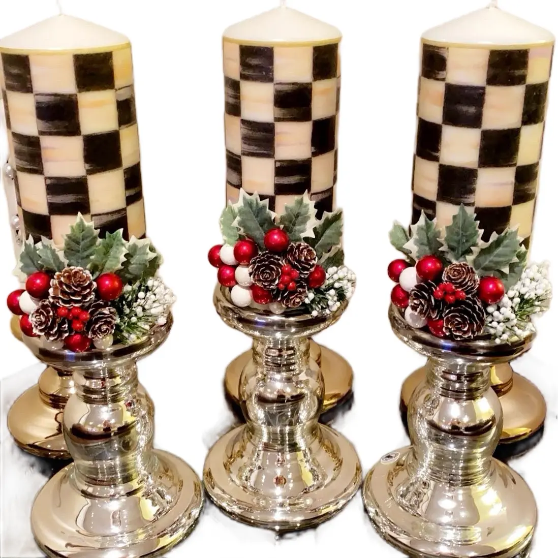 Kenzi Christmas Candle - Festive Home Decor Ornaments