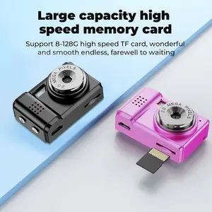 32G CARD A vintage CCD camera that takes you back to the 2000s! Weighing only 25 grams! A 1080P Full HD portable camcorder with