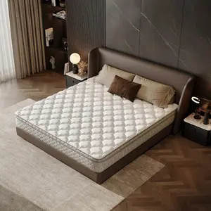 King Size Mattress,12 Inch Hybrid King Mattress in a Box with Memory Foam and Pocket Spring for Pressure Relief & Comfort Sleep & Zoned Support, Medium Firm,Grey+White