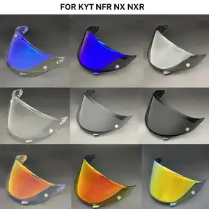 Helmet Visor Lens For KYT NFR NX NXR Full Face Helmet Motorcycle Original Shield Anti UV Anti Scratch Polycarbonate Replacement Fine Toughness High Flexibility